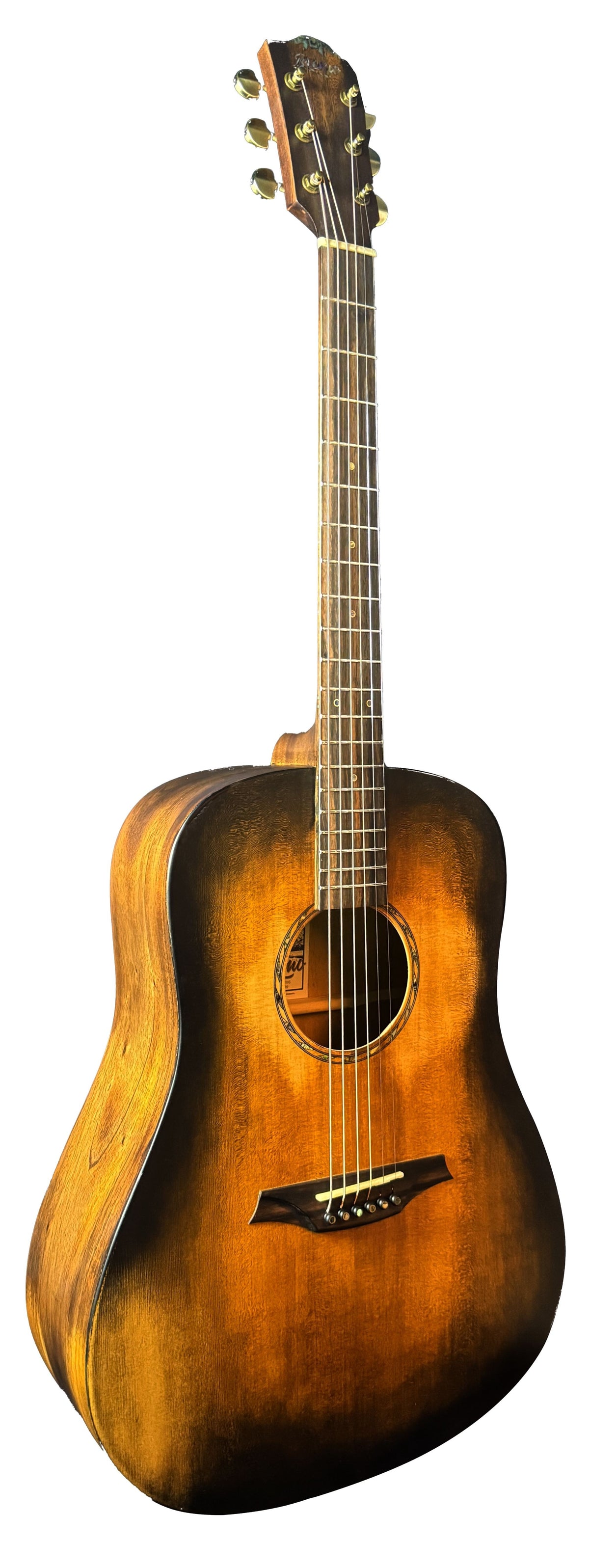 Guitarra Acustica Bromo Rocky Mountain Dreadnought All Solid Historic Sunburst BAR1H-HS - vista 5