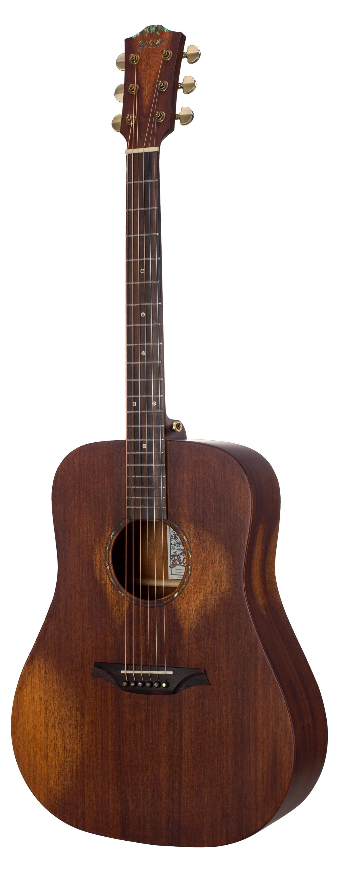 Guitarra Acustica Bromo Rocky Mountain Dreadnought All Solid Caoba BAR1HM - vista 4