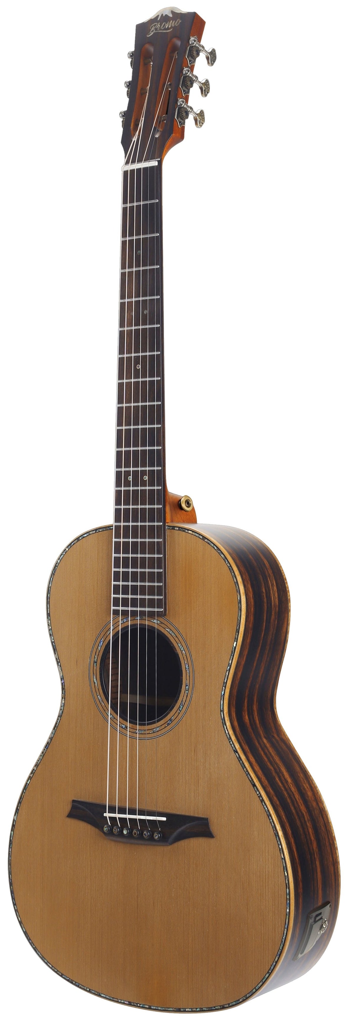 Guitarra Electroacustica Parlor Bromo Rocky Mountain All Solid Cedro BAR6E - vista 5