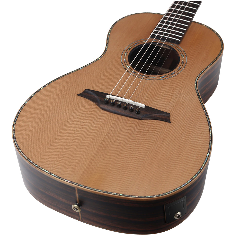 Guitarra Electroacustica Parlor Bromo Rocky Mountain All Solid Cedro BAR6E - vista 2