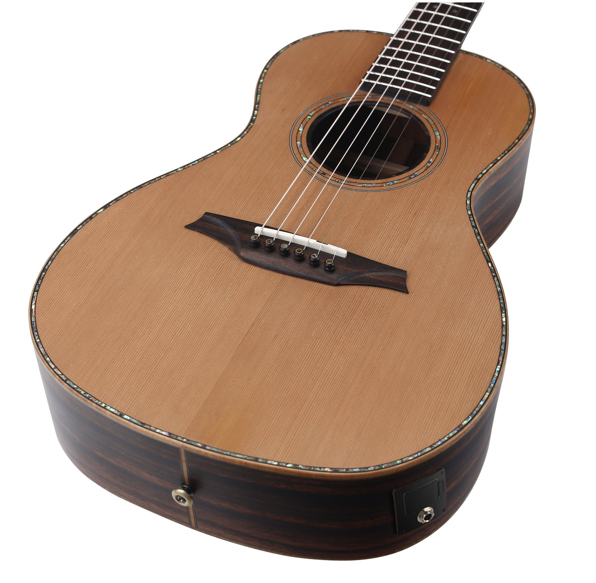 Guitarra Electroacustica Parlor Bromo Rocky Mountain All Solid Cedro BAR6E - vista 2