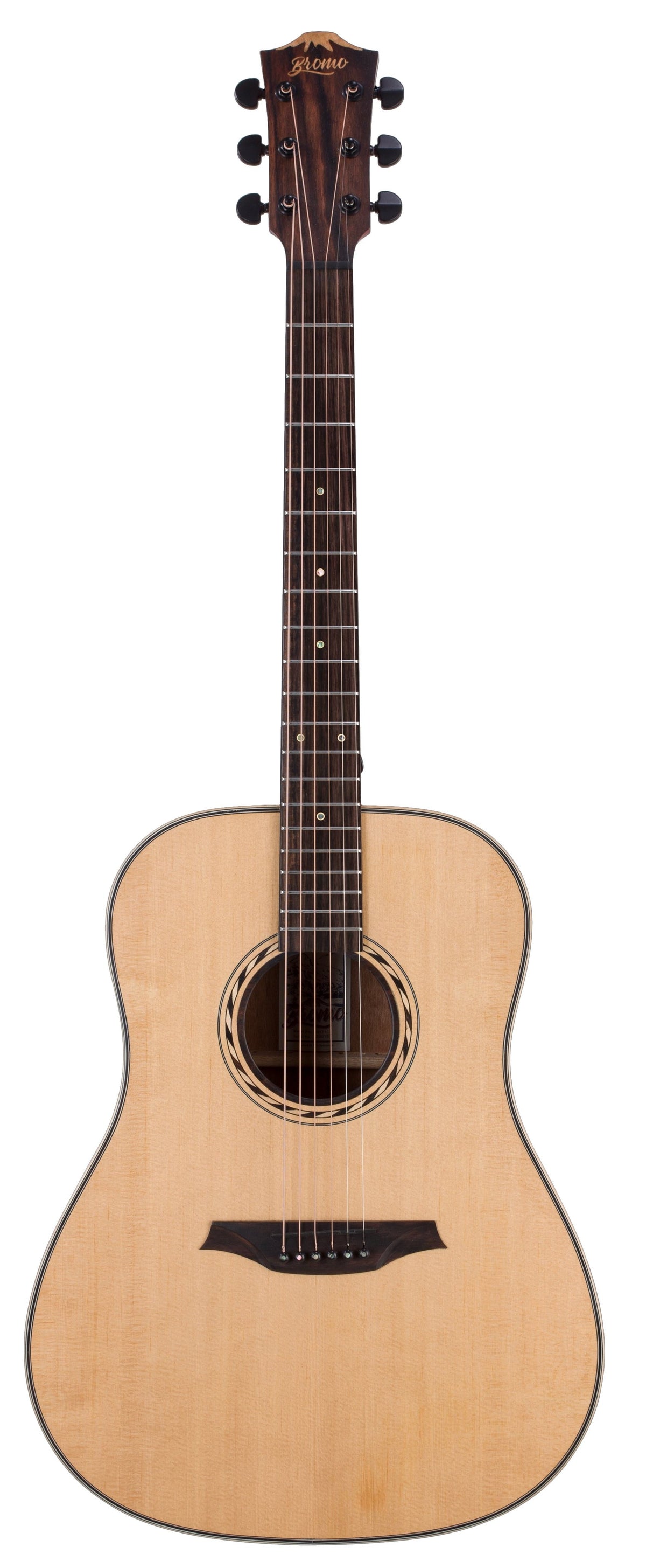 Guitarra Acustica Bromo Tahoma Dreadnought Tapa Maciza Abeto BAT1 - vista 3