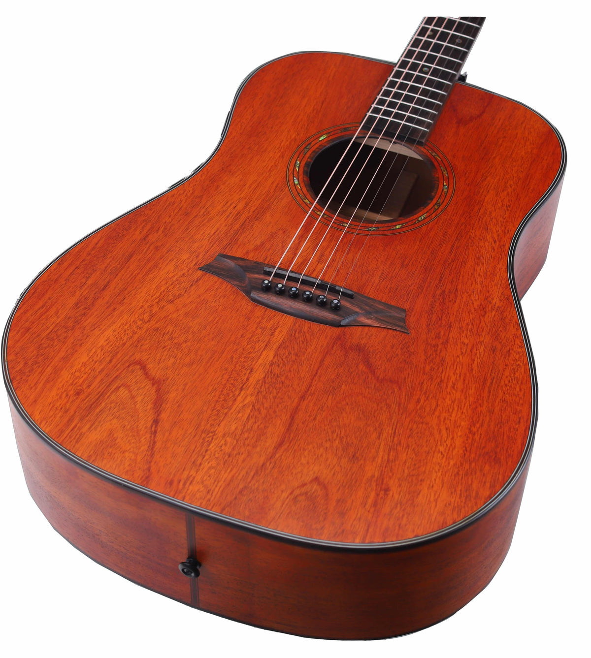 Guitarra Acustica Bromo Tahoma Dreadnought Tapa Maciza Caoba BAT1M - vista 2