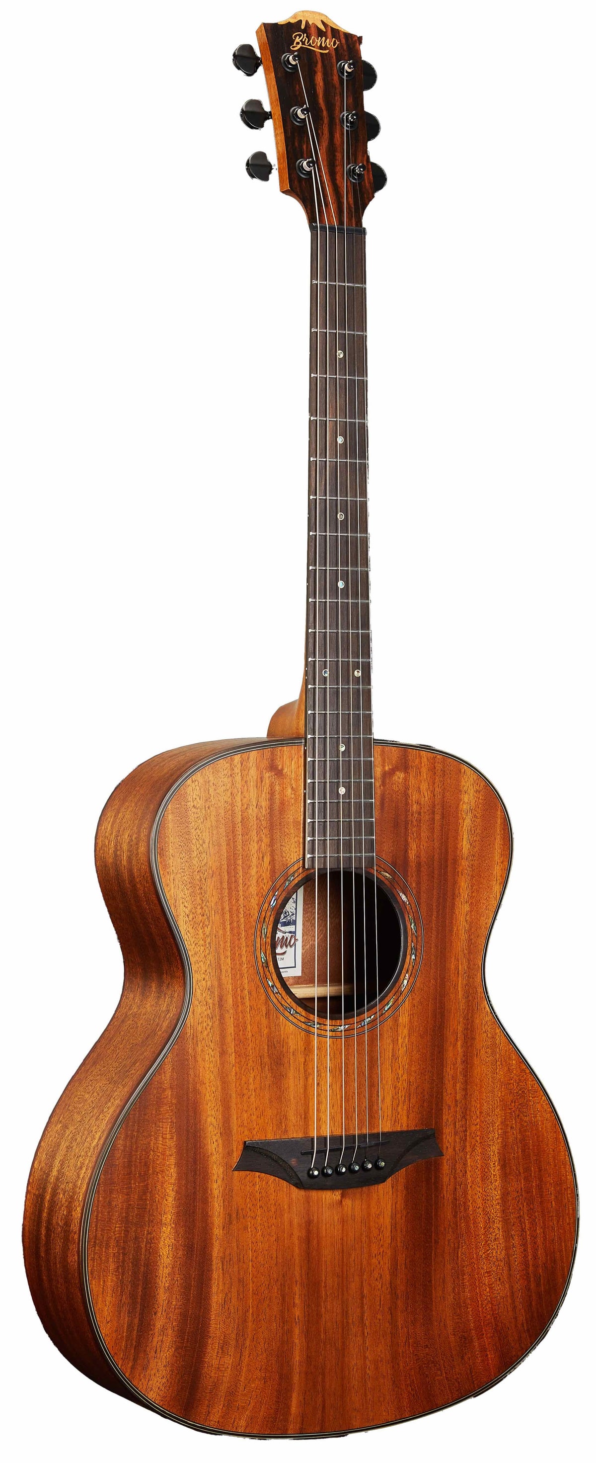 Guitarra Acustica Bromo Tahoma Grand Auditorium Tapa Maciza Caoba BAT2M - vista 3