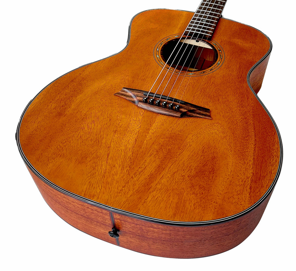 Guitarra Acustica Bromo Tahoma Grand Auditorium Tapa Maciza Caoba BAT2M - vista 2