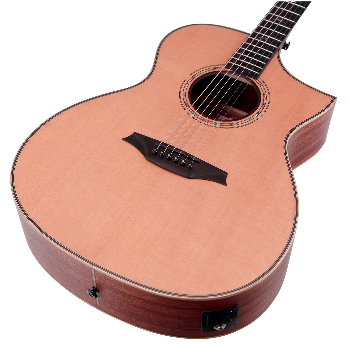 Guitarra Electroacustica Bromo Tahoma Hillside Auditorium Cutaway Tapa Maciza Abeto BAT4CE - vista 2