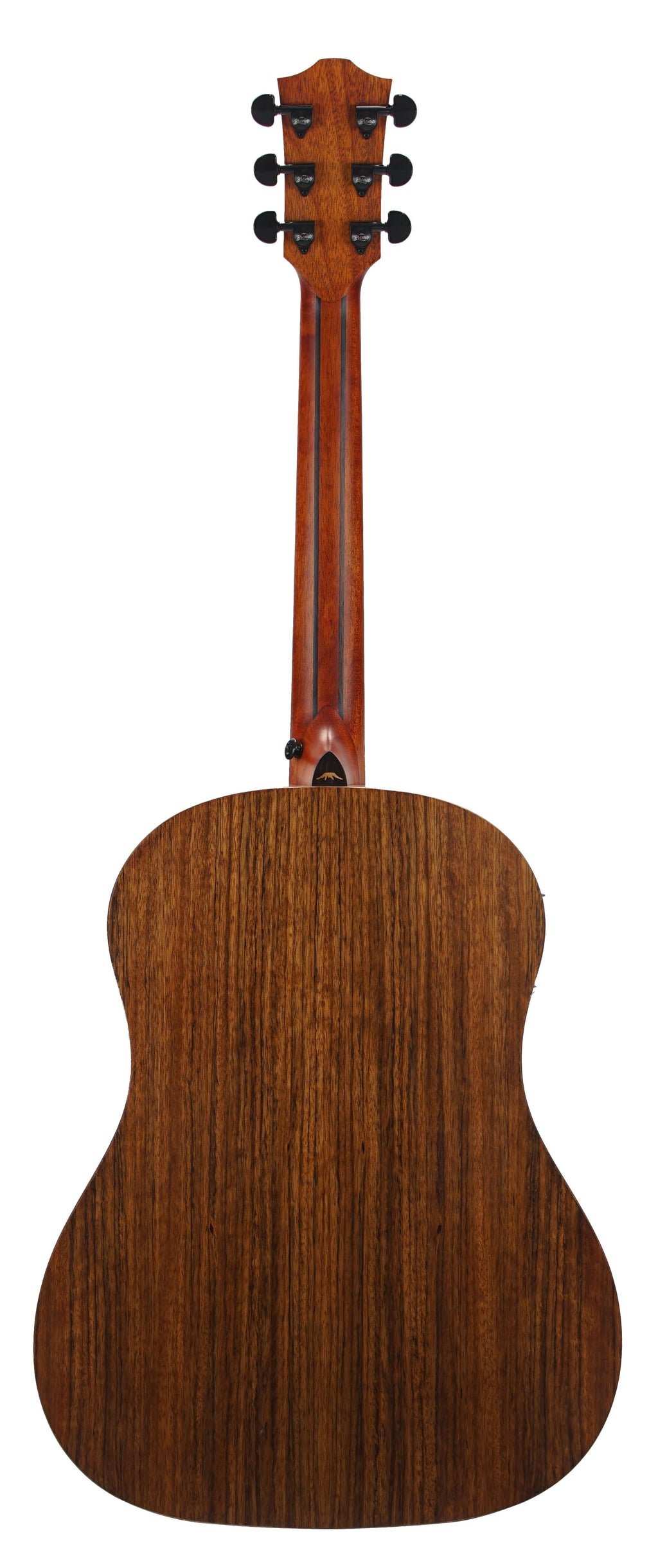 Guitarra Electroacustica Bromo Tahoma Round Shoulder Tapa Maciza Caoba Negra BAT9MEBK - vista 4