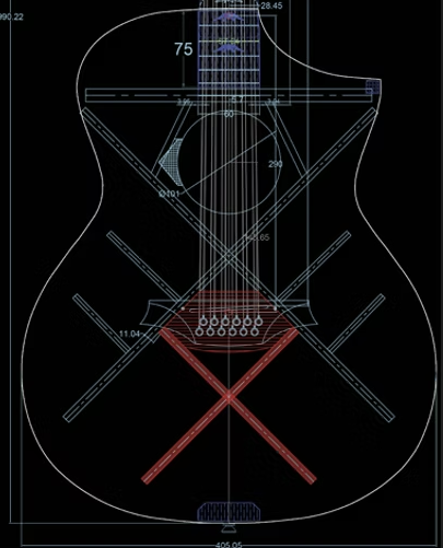 Guitarra Electroacustica 12 Cuerdas Bromo Tahoma Hillside Auditorium Tapa Maciza Abeto BAT4CE12 - vista 3