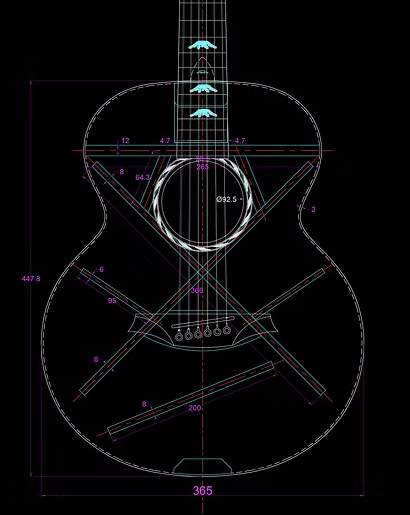 Guitarra Electroacustica Mini Jumbo Bromo Denali Tapa Maciza Abeto Vintage Sunburst BAN8EVS - vista 2
