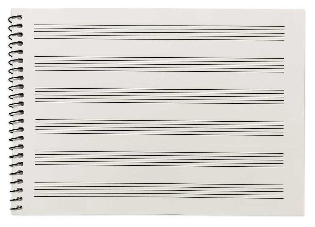 Notebook 1/4 Landscape 6 Staves
