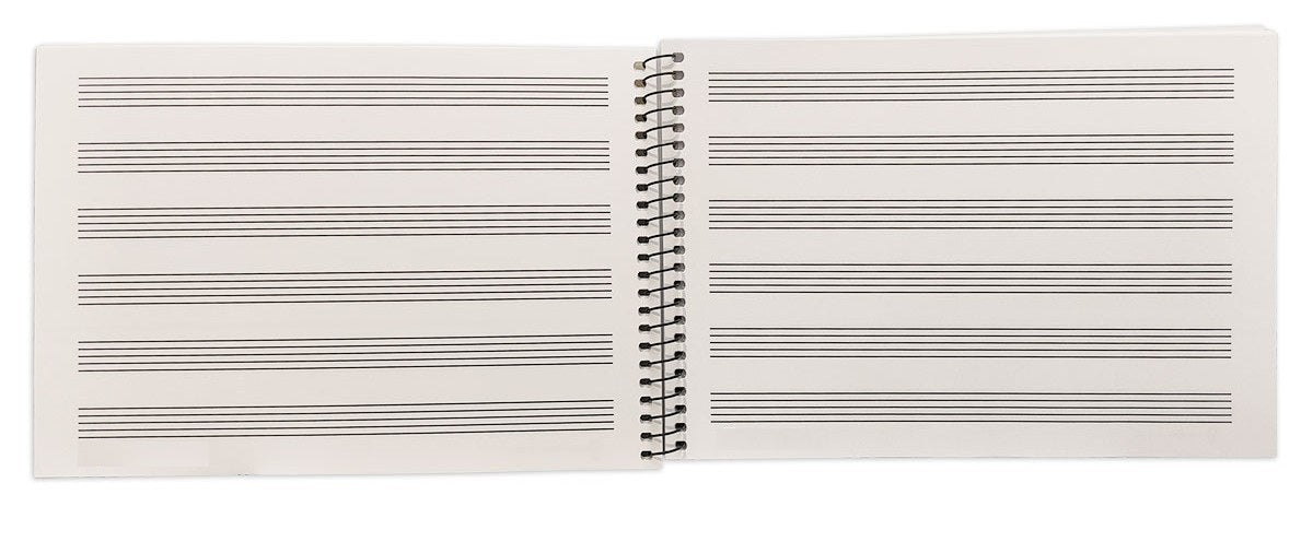 Notebook 1/4 Landscape 6 Staves