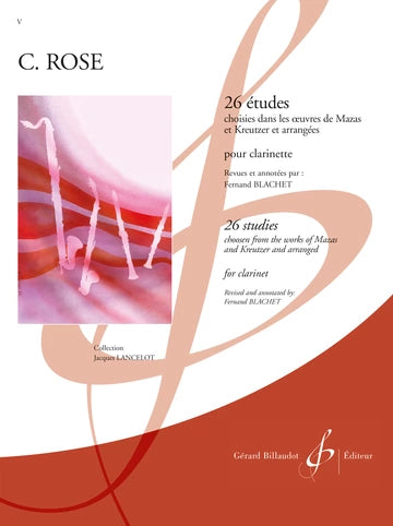 26 Etudes para Clarinete. Rose, C.