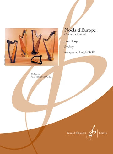 Noëls d'Europe pour Harpe. Varios
