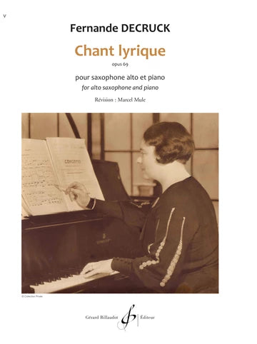 Chant Lyrique Op. 69. Decruck, F.
