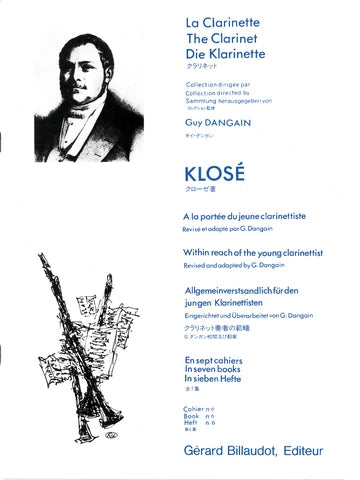 A la Portee du Jeune Clarinettiste Vol. 6. Treinta Duos Faciles. Klose, H.