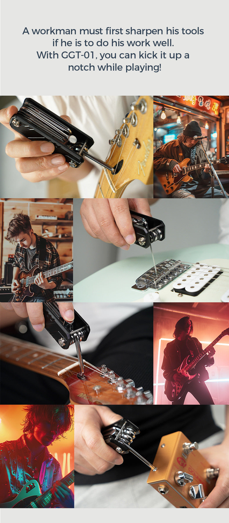 Multiherramienta Guitto para Guitarra y Bajo GGT-01