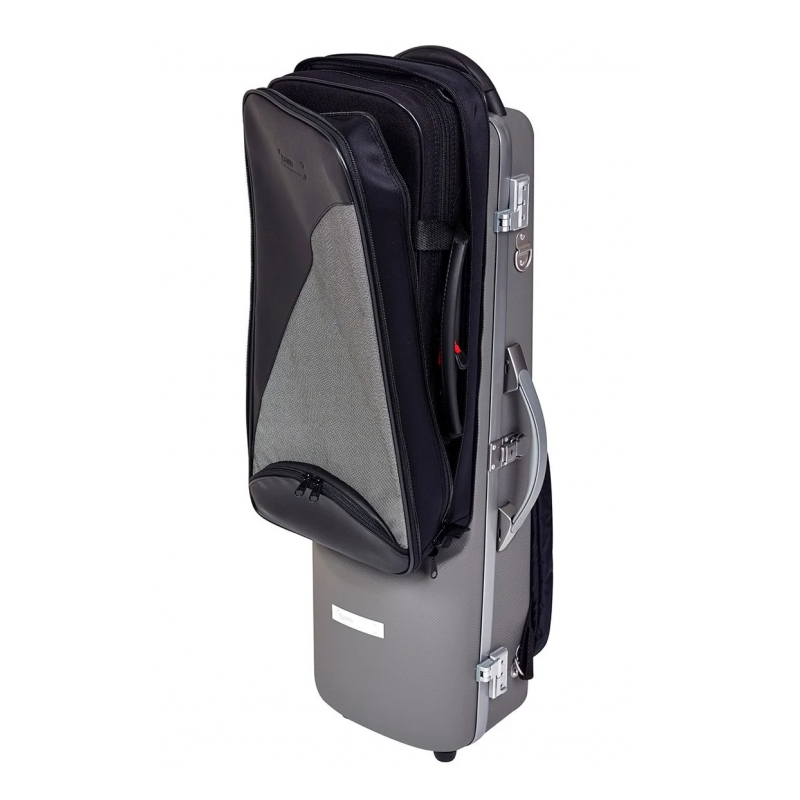 Estuche Clarinete Bajo hasta Do Bam Panther Hightech PANT3026XL Gris