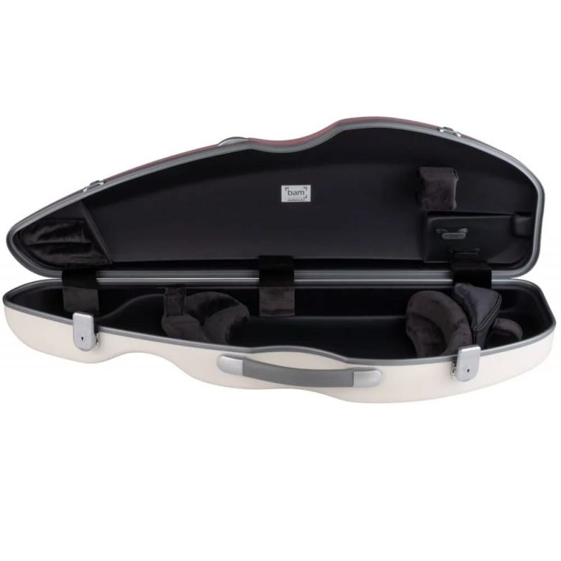 Estuche Violin 3/4-1/2 Bam Bonbon Hightech BONB2008XL Rosa Blanco