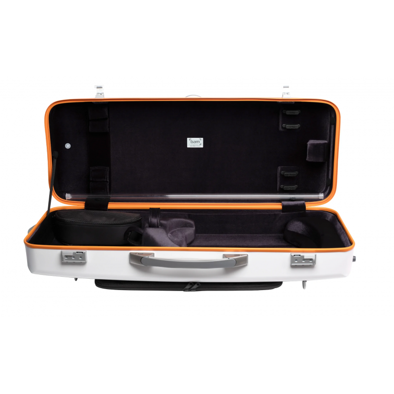 Estuche Viola Bam Ice Suprême Hightech rectangular SUP5301XLW Blanco/Naranja