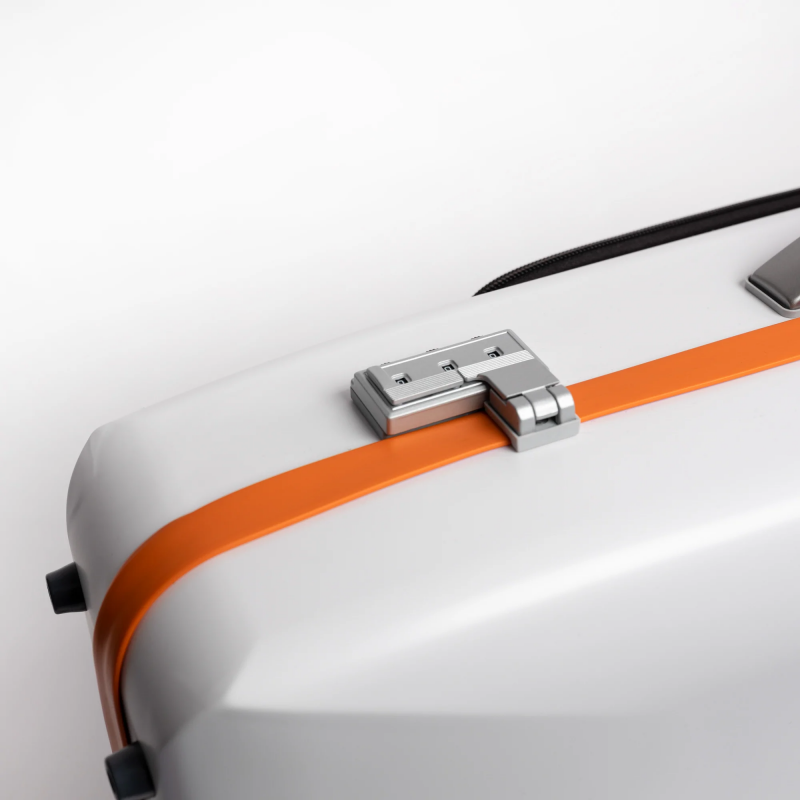 Estuche Viola Bam Ice Suprême Hightech rectangular SUP5301XLW Blanco/Naranja