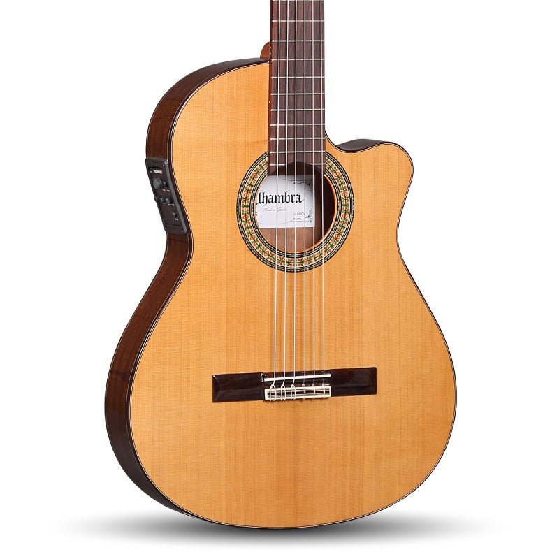 Guitarra Clasica Alhambra Caja Estrecha Electrificada Cut-Away 3 C CT E1