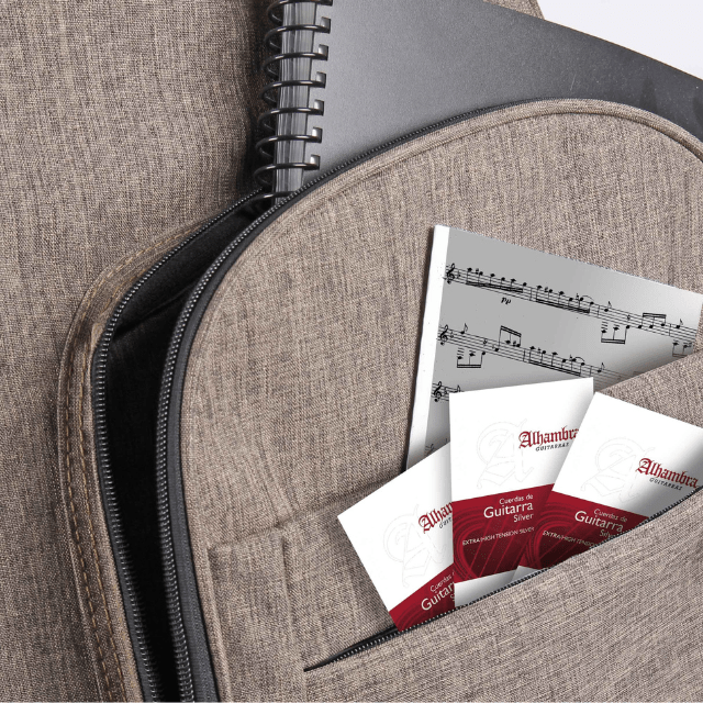 Funda Guitarra Clasica Alhambra Acolchada Marron 25mm