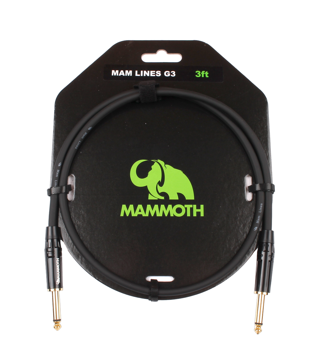Cable Instrumento Mammoth Jack - Jack 1m MAM-LINES-G3 - vista 2