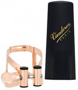Abrazadera y Boquillero Saxofon Alto Vandoren M/O Oro Rosa LC57PGP