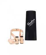 Abrazadera y Boquillero Clarinete Bajo Vandoren M/O Oro Rosa LC54PGP