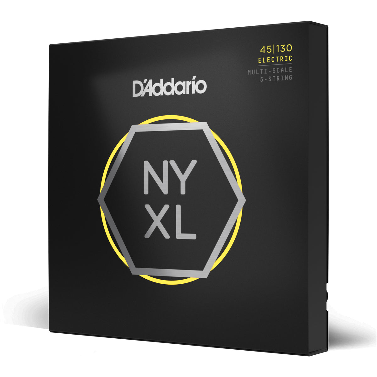 Juego Cuerdas Guitarra Bajo D'Addario Tension Hibrida Blanda 5 Cuerdas, Multiescala, NYXL NYXL45130MS