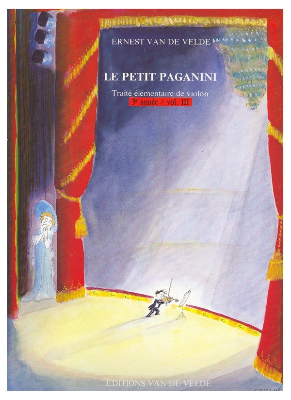 Le Petit Paganini Vol. 3 para Violin. Van de Velde, E.