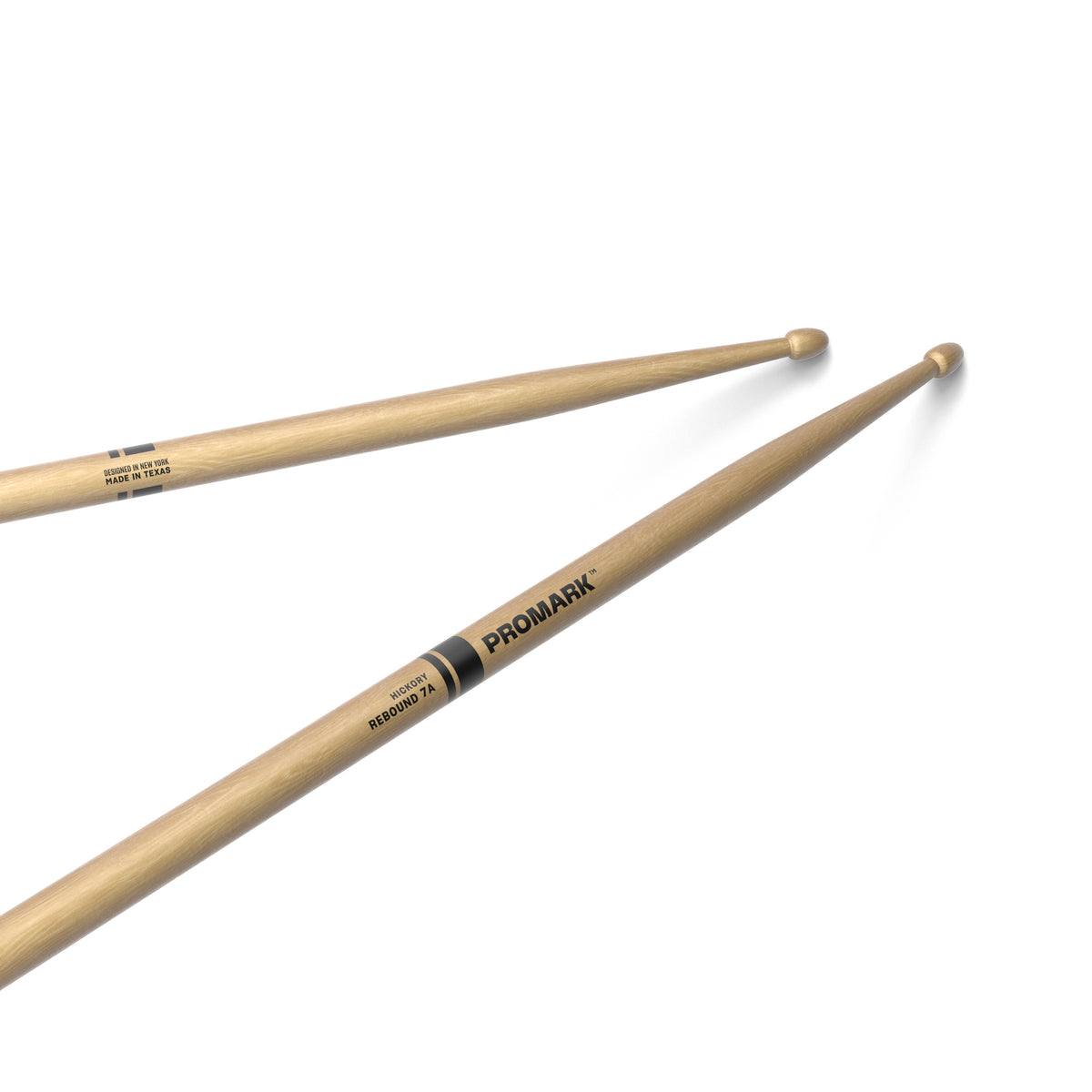 Baquetas Bateria ProMark Rebound 7A Hickory Punta Madera RBH535AW