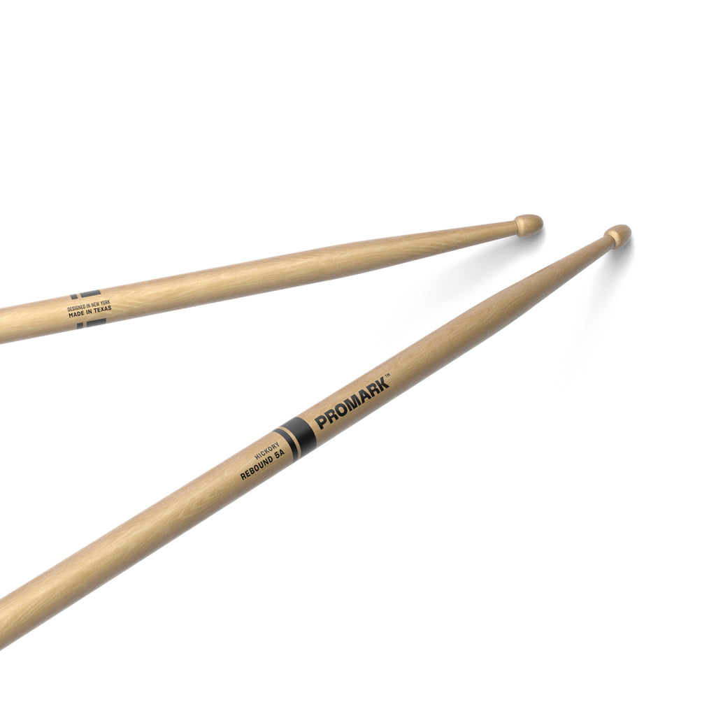 Baquetas Bateria ProMark Rebound 5A Hickory Punta Madera RBH565AW