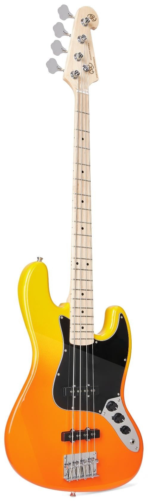 Bajo Electrico SX Tipo Jazz Bass Burning Fire con Funda SBM1BF