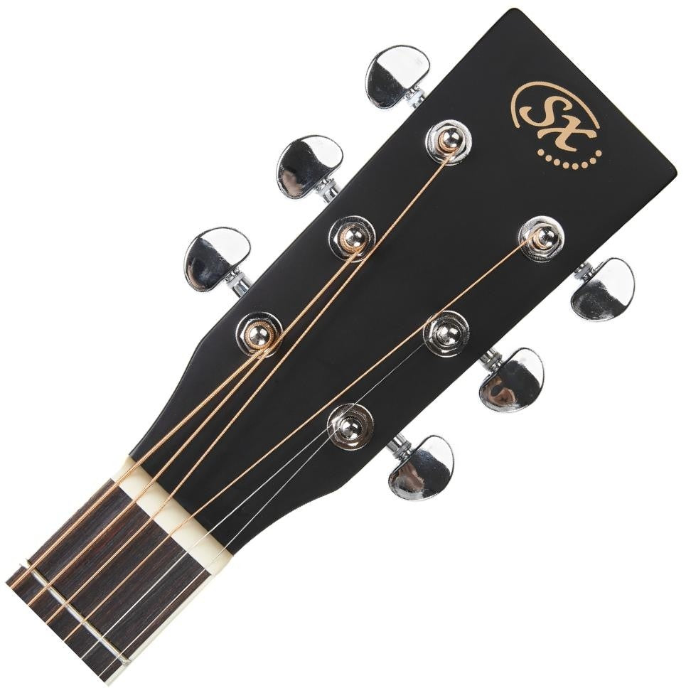 Guitarra Acustica SX Dreadnought Negro SD104BK - vista 4