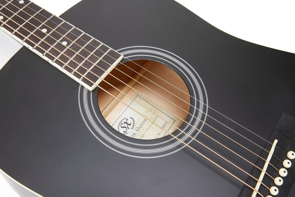 Guitarra Acustica SX Dreadnought Negro SD104BK - vista 5