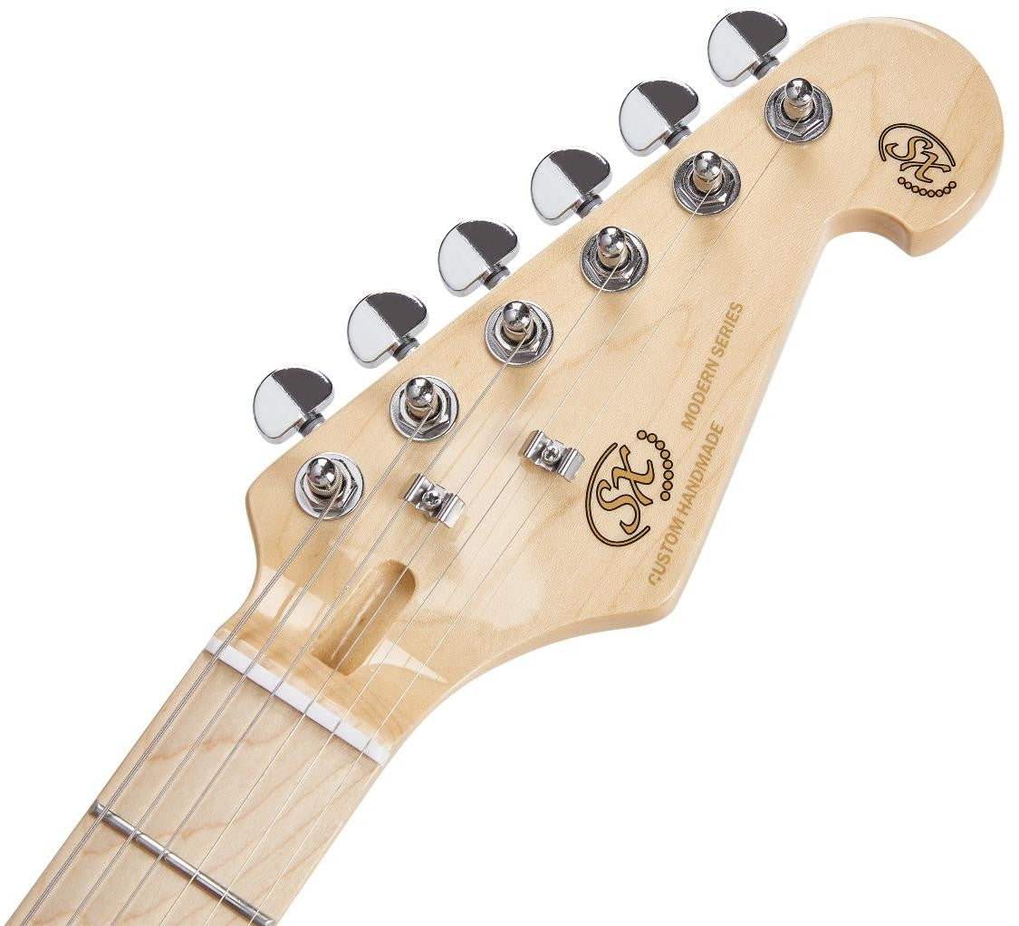 Guitarra Electrica SX Tipo ST Diapason Arce 3 Tone Sunburst con Funda SEM13TS - vista 4