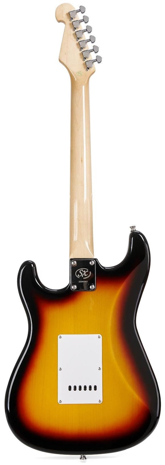 Guitarra Electrica SX Tipo ST Diapason Arce 3 Tone Sunburst con Funda SEM13TS