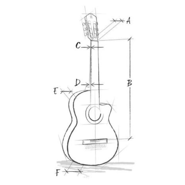 Guitarra Clasica Alhambra Electrificada Cut-Away 7 P A CW E8