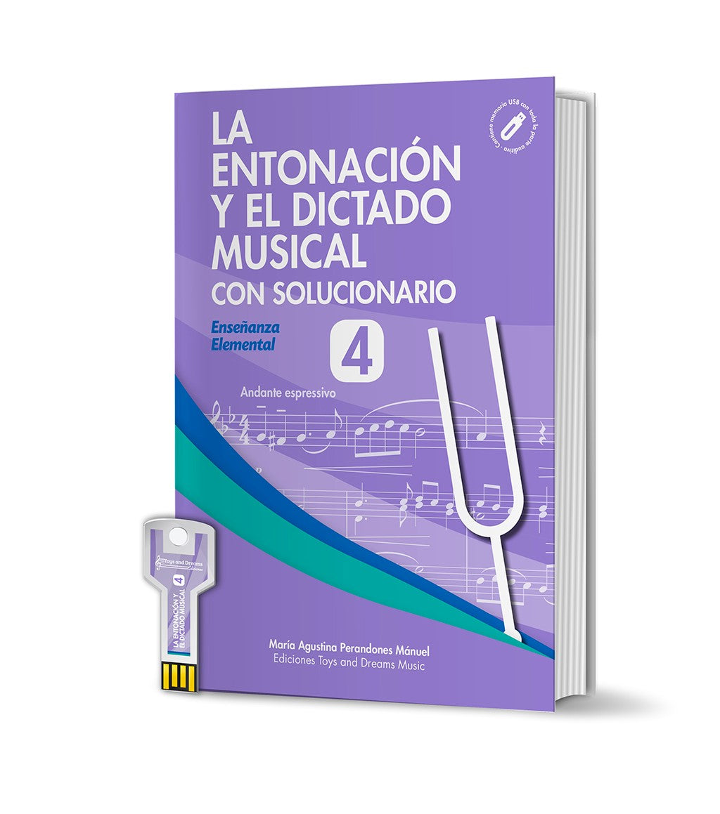 La Entonacion y el Dictado Musical 4 con Solucionario. Perandones, M.A.