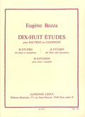 Dix-Huit Etudes pour Hautbois ou Saxophone. Bozza, E.
