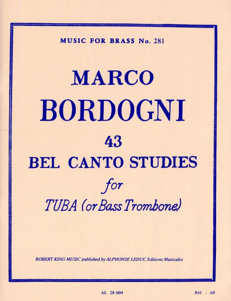 43 Bel Canto Studies. Bordogni, M.