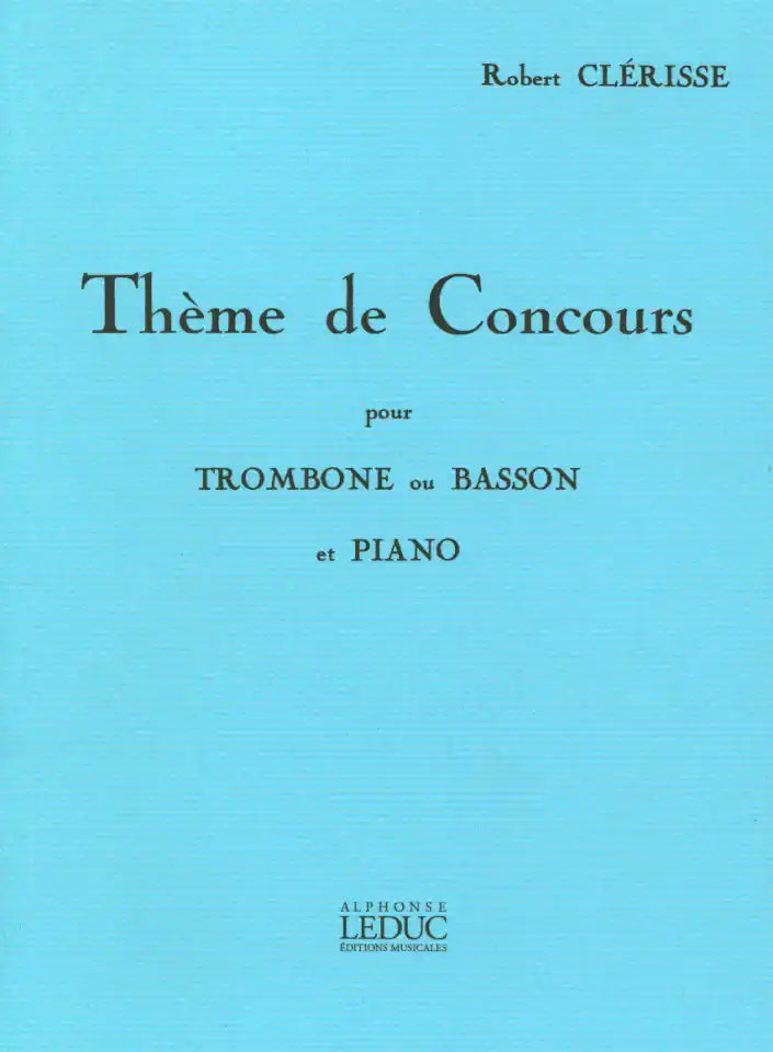 Theme de Concours para Trombon. Clerisse, R.