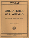 Miniatures and Gavota para Violin, Viola y Violoncello. Dvorak, A.