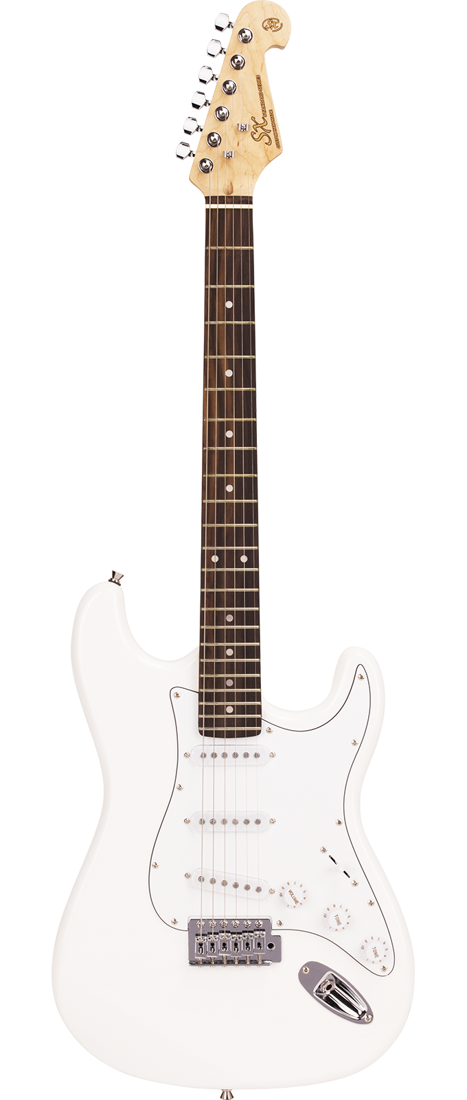Pack Guitarra Electrica SX Tipo ST Blanco con Amplificador 10W SE1SKWT