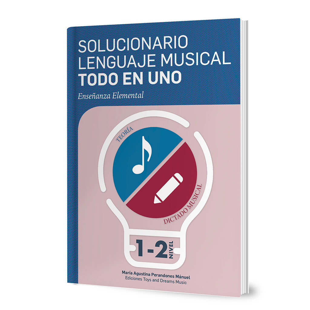 Lenguaje Musical Todo en Uno Solucionario 1 y 2. Enseñanzas Elementales. Perandones, M.A.