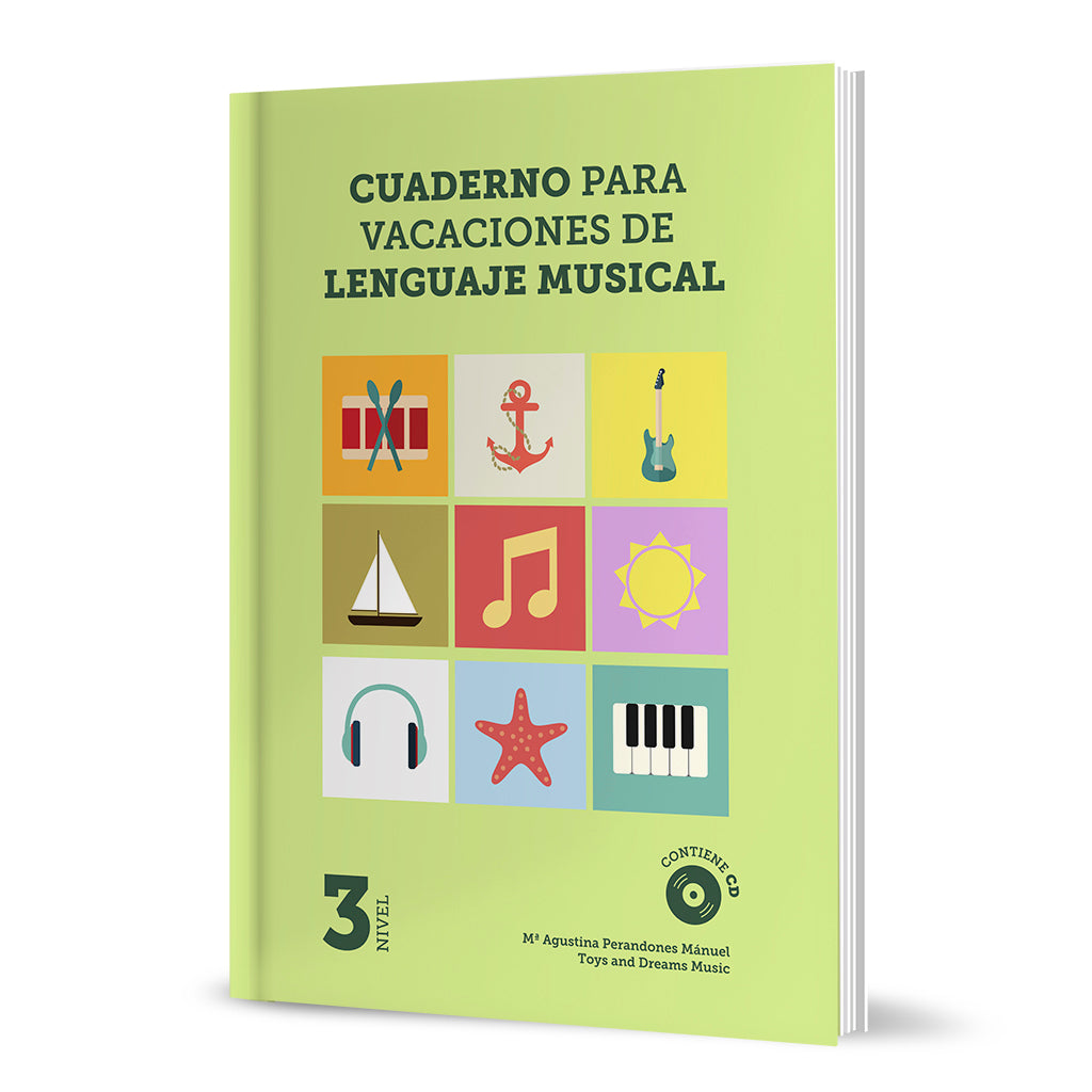 Cuaderno para Vacaciones de Lenguaje Musical 3. Perandones, M.A.