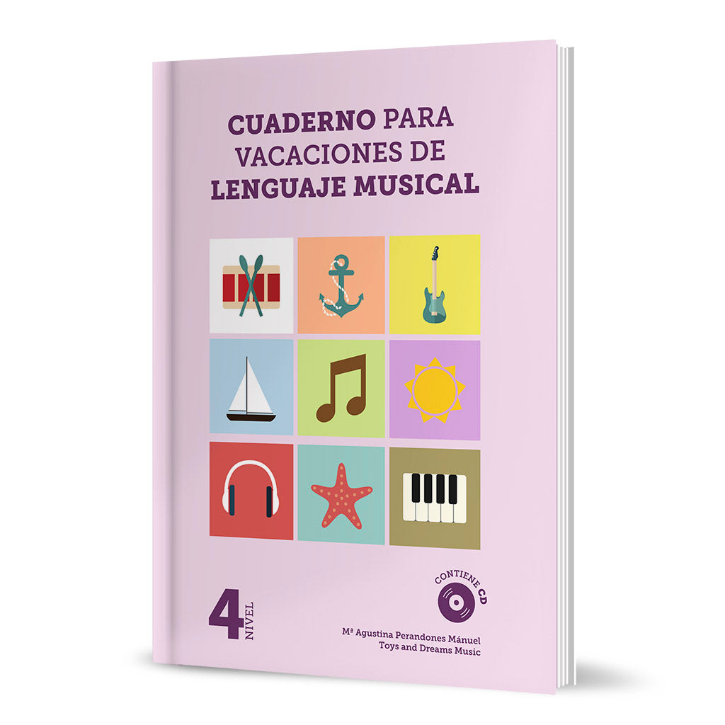 Cuaderno para Vacaciones de Lenguaje Musical 4. Perandones, M.A.